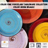 Wilmax SPIRAL Becher | WL-669137/A6 | 6er-Set | 460 ml | Porzellanbecher | Farbe Zartgrün